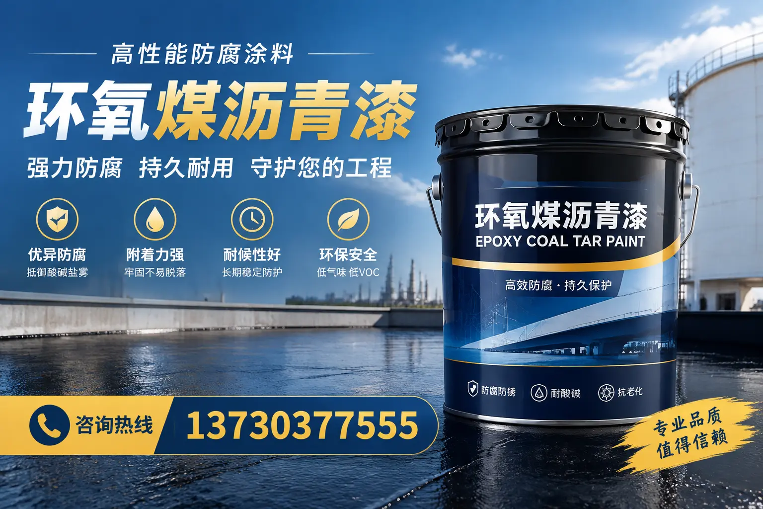 环氧煤沥青漆的耐久性分析，适合鄂尔多斯的使用场景